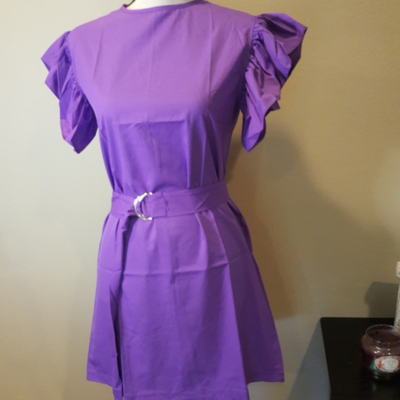 💖SALE💖Ruffle Sleeve Mini Tie Belt - Picture 3 of 10